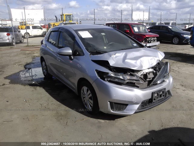 3HGGK5H59FM774907 - 2015 HONDA FIT LX SILVER photo 1