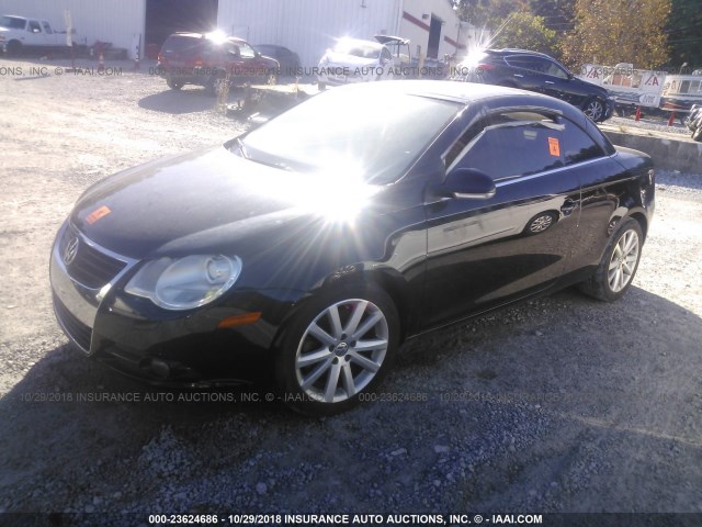 WVWBA71F67V021398 - 2007 VOLKSWAGEN EOS 2.0T BLACK photo 2