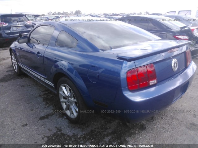 1ZVHT80N295126894 - 2009 FORD MUSTANG BLUE photo 3