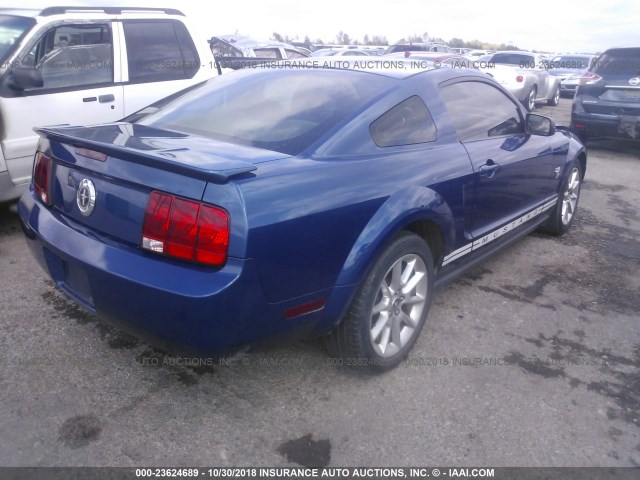 1ZVHT80N295126894 - 2009 FORD MUSTANG BLUE photo 4