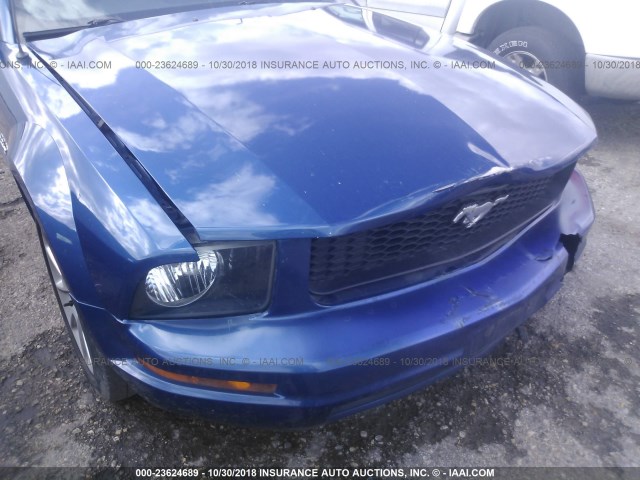 1ZVHT80N295126894 - 2009 FORD MUSTANG BLUE photo 6