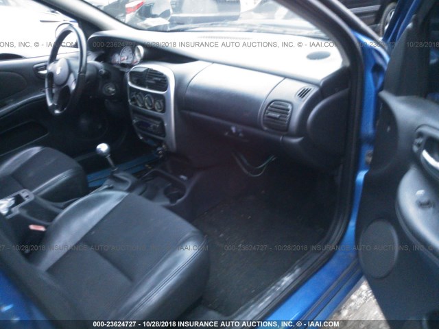 1B3AS66S44D559867 - 2004 DODGE NEON SRT-4 BLUE photo 5