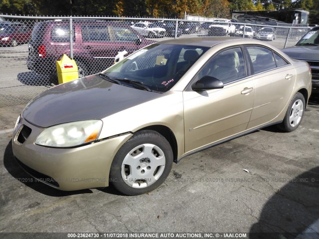 1G2ZF58B174239895 - 2007 PONTIAC G6 VALUE LEADER/BASE GOLD photo 2