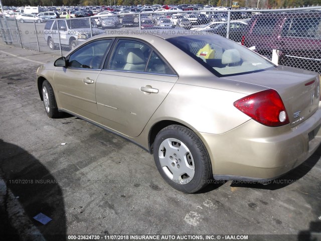 1G2ZF58B174239895 - 2007 PONTIAC G6 VALUE LEADER/BASE GOLD photo 3