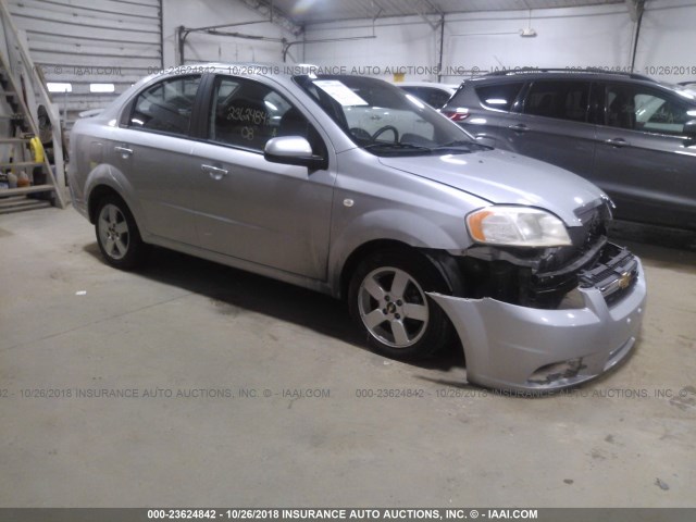 KL1TD566X8B095278 - 2008 CHEVROLET AVEO LS SILVER photo 1