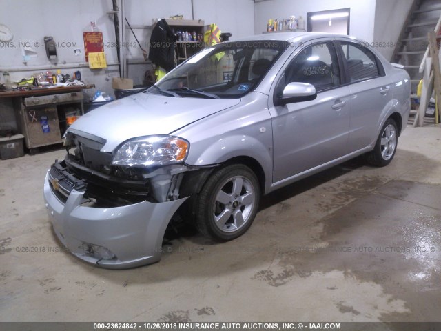 KL1TD566X8B095278 - 2008 CHEVROLET AVEO LS SILVER photo 2