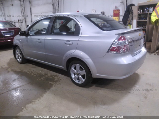 KL1TD566X8B095278 - 2008 CHEVROLET AVEO LS SILVER photo 3