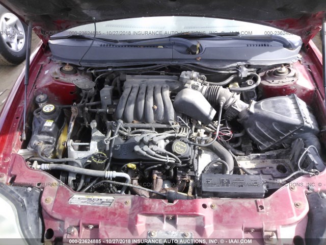 1MEFM50UX1G625690 - 2001 MERCURY SABLE GS RED photo 10