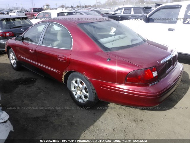 1MEFM50UX1G625690 - 2001 MERCURY SABLE GS RED photo 3