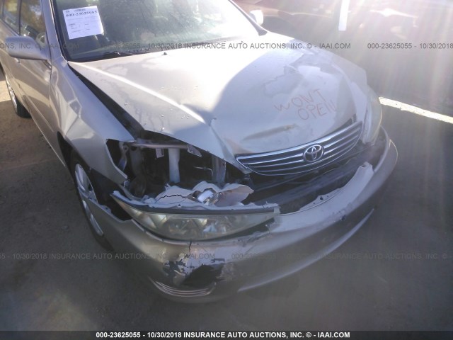 4T1BE32K85U071646 - 2005 TOYOTA CAMRY LE/XLE/SE GOLD photo 6
