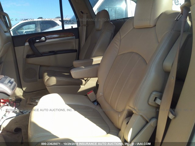 5GALRBED5AJ253712 - 2010 BUICK ENCLAVE CXL 白色 照片 8