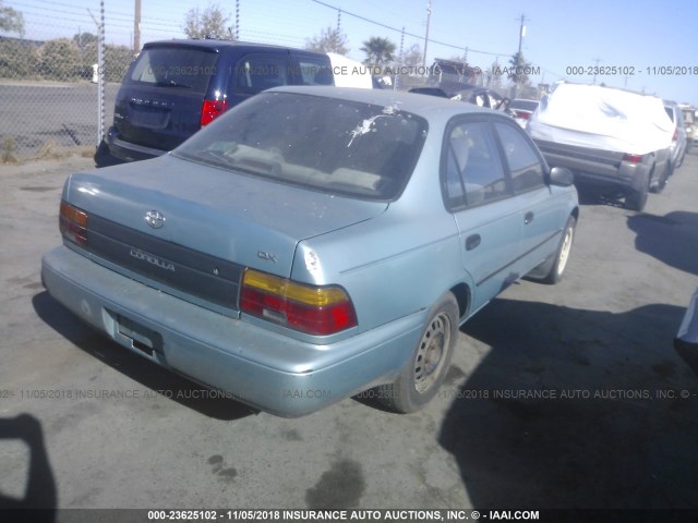 1NXAE09B8RZ222670 - 1994 TOYOTA COROLLA LE/DX ღია ლურჯი ფოტო 4