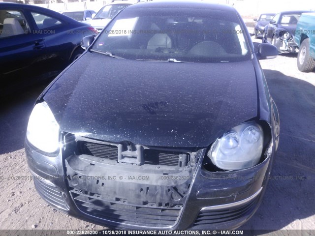 3VWEF71K07M199259 - 2007 VOLKSWAGEN JETTA WOLFSBURG 黑色 照片 6