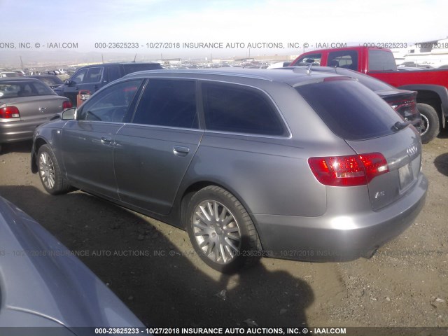 WAUKH94FX6N114651 - 2006 AUDI A6 AVANT QUATTRO SILVER photo 3