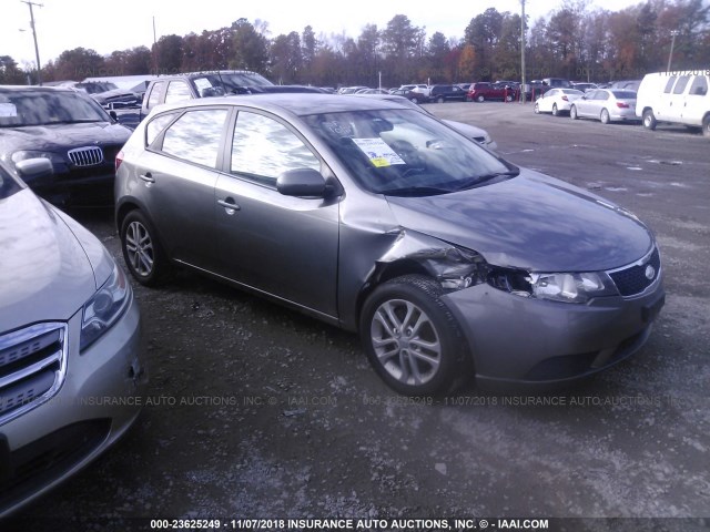 KNAFU5A24B5397985 - 2011 KIA FORTE EX GRAY photo 1