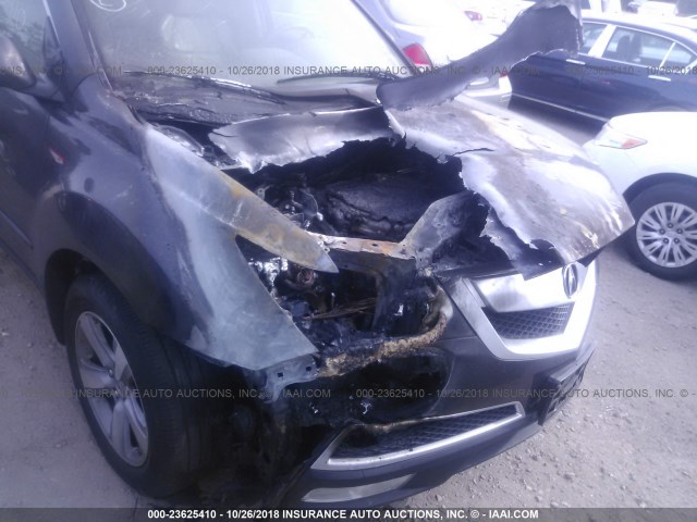 2HNYD2H63BH548112 - 2011 ACURA MDX TECHNOLOGY BLACK photo 6