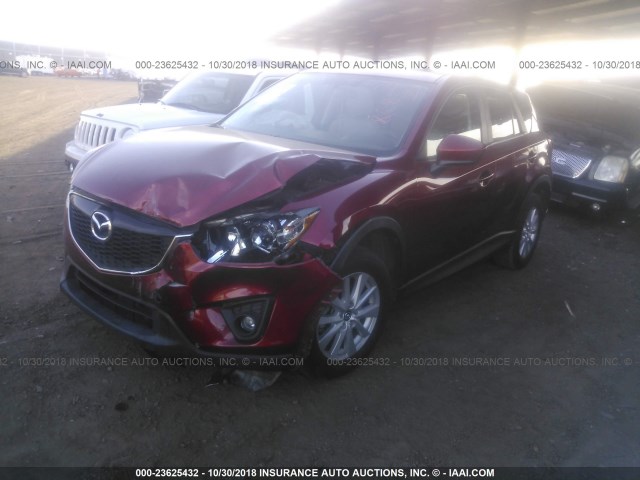 JM3KE2CEXD0122262 - 2013 MAZDA CX-5 TOURING RED photo 2