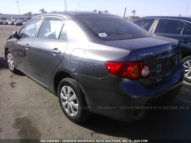 JTDBL40E299085533 - 2009 TOYOTA COROLLA LE/XLE GRAY photo 3