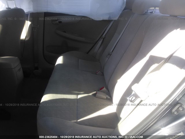JTDBL40E299085533 - 2009 TOYOTA COROLLA LE/XLE GRAY photo 8