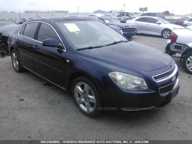 1G1ZH57B18F285216 - 2008 CHEVROLET MALIBU 1LT BLUE photo 1