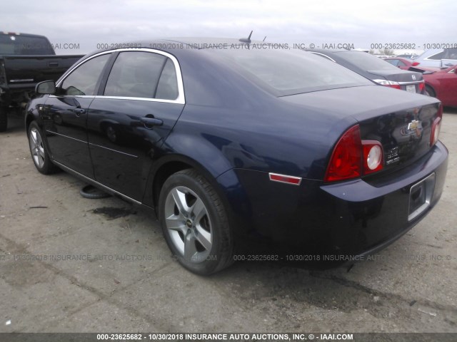 1G1ZH57B18F285216 - 2008 CHEVROLET MALIBU 1LT BLUE photo 3
