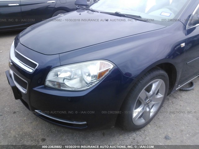 1G1ZH57B18F285216 - 2008 CHEVROLET MALIBU 1LT BLUE photo 6