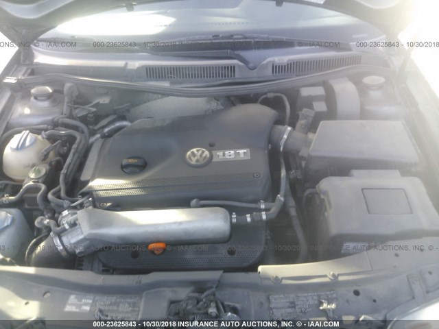 3VWSE69M25M075805 - 2005 VOLKSWAGEN JETTA GLI GRAY photo 10