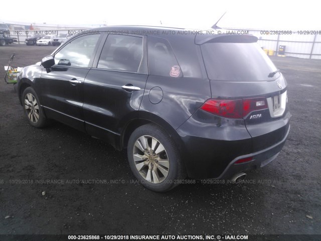 5J8TB1H25AA002875 - 2010 ACURA RDX BLACK photo 3