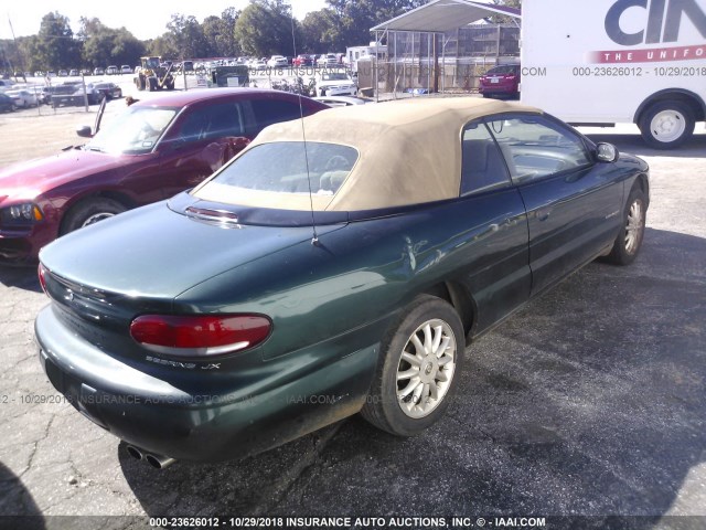 3C3EL45H8XT602617 - 1999 CHRYSLER SEBRING JX GREEN photo 4