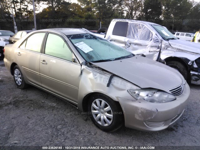 4T1BE32K25U015475 - 2005 TOYOTA CAMRY LE/XLE/SE GOLD photo 1