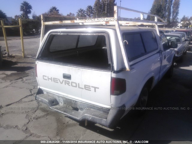 1GCCS14Z6RK148807 - 1994 CHEVROLET S TRUCK S10 WHITE photo 4