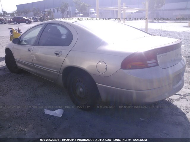 2B3HD46R94H621504 - 2004 DODGE INTREPID SE GOLD photo 3