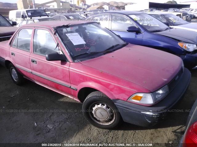 1NXAE92EXKZ025630 - 1989 TOYOTA COROLLA DLX RED photo 1