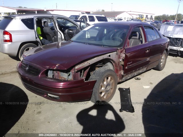 2G4WB55K311225798 - 2001 BUICK REGAL LS MAROON photo 2