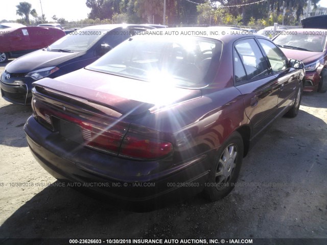 2G4WB55K311225798 - 2001 BUICK REGAL LS MAROON photo 4