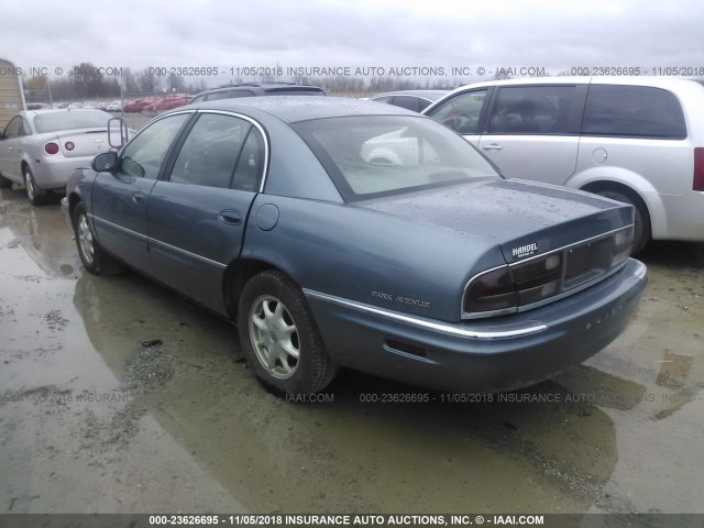 1G4CW54K414267507 - 2001 BUICK PARK AVENUE  Light Blue photo 3