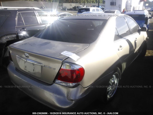 4T1BE32K36U140292 - 2006 TOYOTA CAMRY LE/XLE/SE 金色 照片 4