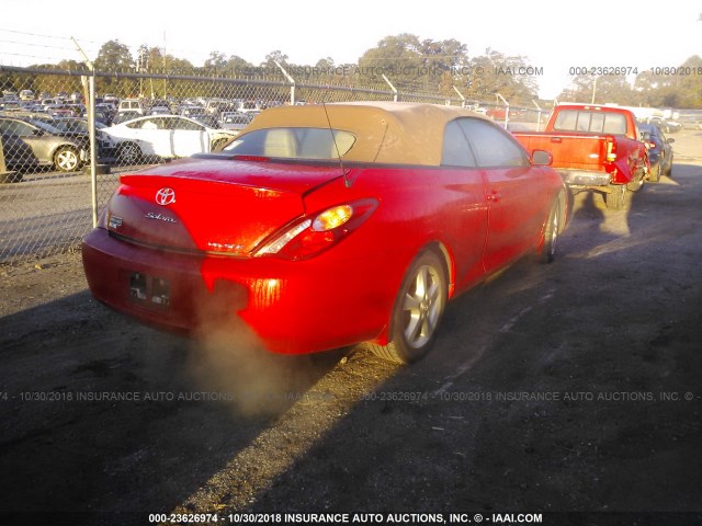 4T1FA38P86U079120 - 2006 TOYOTA CAMRY SOLARA SE/SLE წითელი ფოტო 4