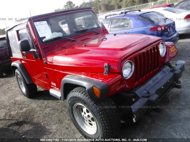 1J4FA29S45P344589 - 2005 JEEP WRANGLER / TJ SE RED photo 1