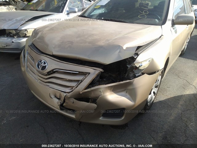 4T1BF3EK0AU061194 - 2010 TOYOTA CAMRY SE/LE/XLE GOLD photo 6