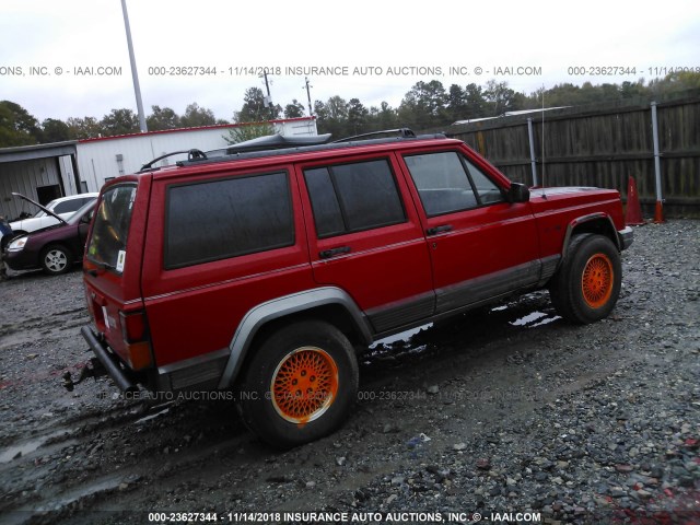 1J4FT78SXTL102824 - 1996 JEEP CHEROKEE COUNTRY RED photo 4