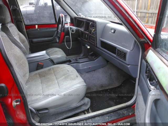 1J4FT78SXTL102824 - 1996 JEEP CHEROKEE COUNTRY RED photo 5