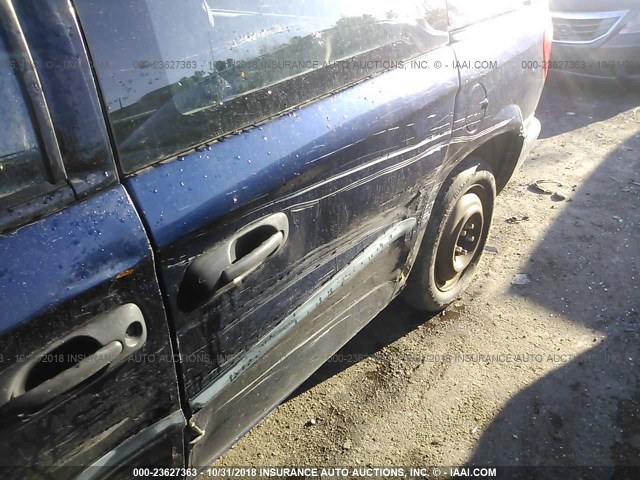 1B4GP25302B710450 - 2002 DODGE CARAVAN SE BLUE photo 6