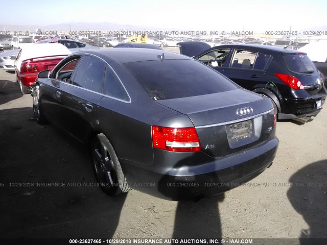 WAUEH74FX7N059654 - 2007 AUDI A6 S-LINE QUATTRO GRAY photo 3