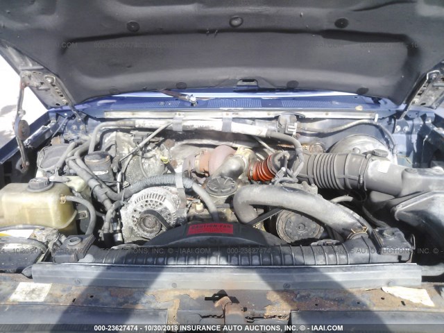 1FTHF36F0VEC53294 - 1997 FORD F350 BLUE photo 10