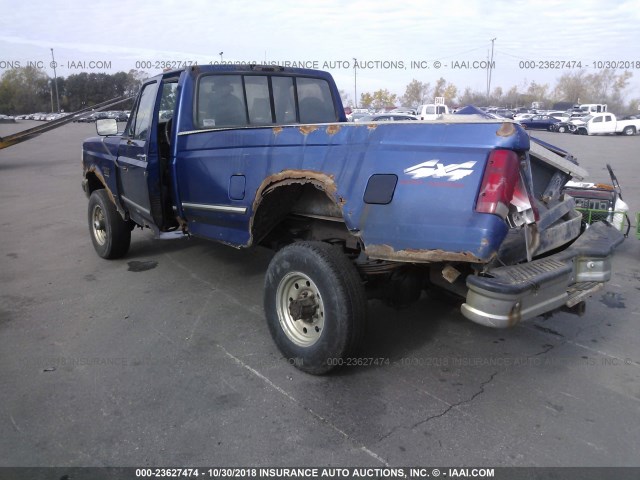1FTHF36F0VEC53294 - 1997 FORD F350 BLUE photo 3