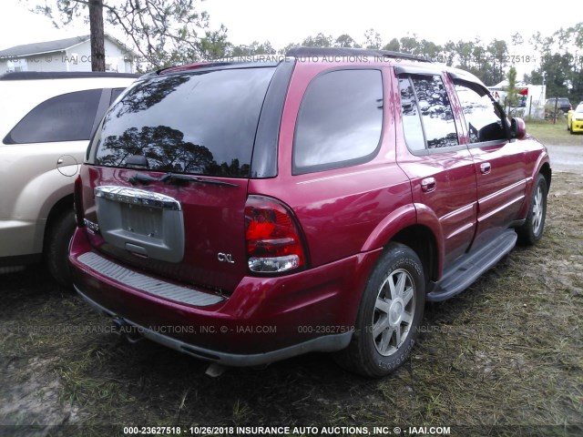 5GAES13P142217616 - 2004 BUICK RAINIER CXL RED photo 4