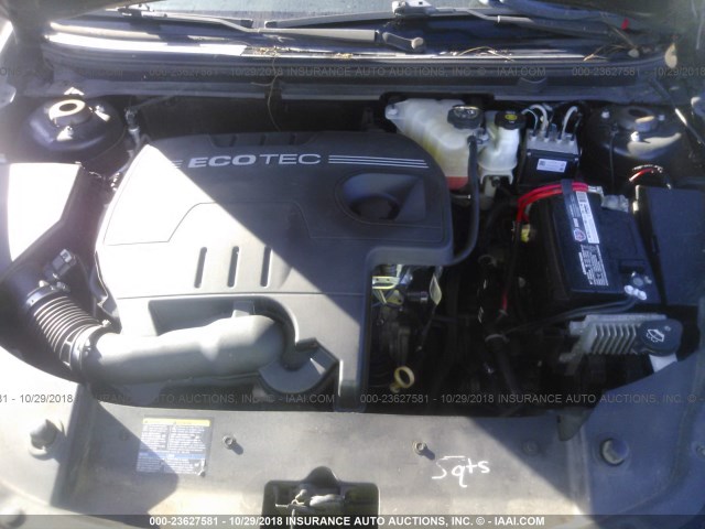 1G1ZH57B694207852 - 2009 CHEVROLET MALIBU 1LT BLACK photo 10