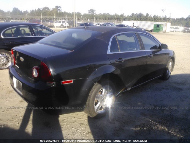 1G1ZH57B694207852 - 2009 CHEVROLET MALIBU 1LT BLACK photo 4