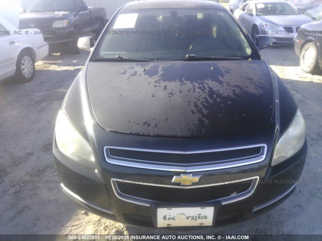1G1ZH57B694207852 - 2009 CHEVROLET MALIBU 1LT BLACK photo 6